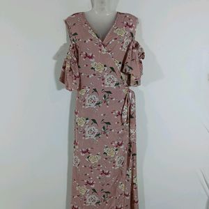 Pink Printed Casual Dress (Women)