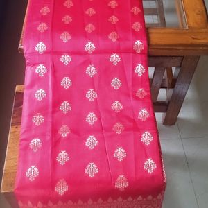 Art Silk Red Colour Saree