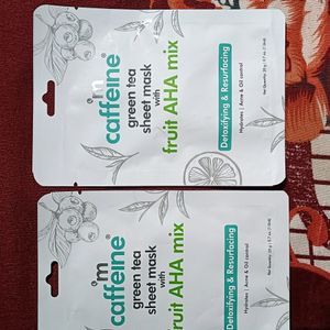 Combo Of Mcaffiene Sheet Mask