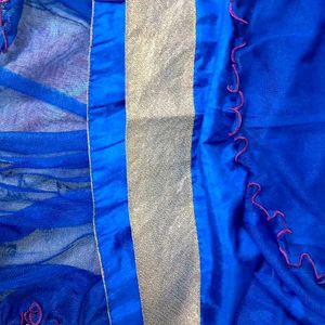 BLUE ANARKALI SET FOR WOMEN