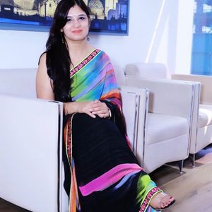 Beautiful black Saree With Blouse Piece