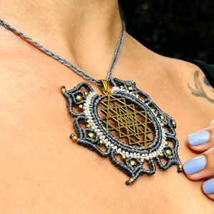 Boho Macrame Necklace