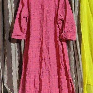 Pink Kurti For Women Rangmanch