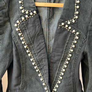 Pearl Rhinestone Details Jacket ❤️‍🔥