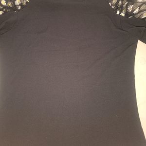 Black Netted Puffy top