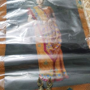 Cotton Saree With Blouse