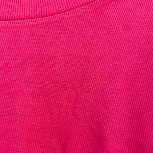 Magenta Ribber Top