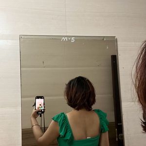 Green Off Shoulder Top