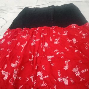 Red . Cute Skirt