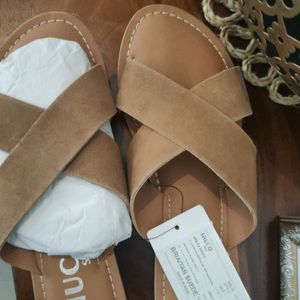 Beautiful Suede Flip Flop (Real Leather)