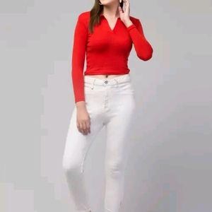 Women Full Selves Collar Top