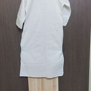 pure white chikankari top