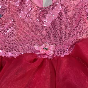 Organza Frock For 1-2.5 Years