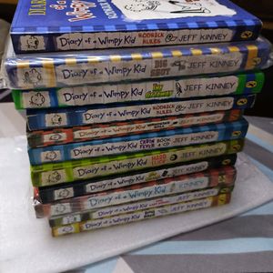 11 Wimpy Kid Books -4hcs ,7pbs