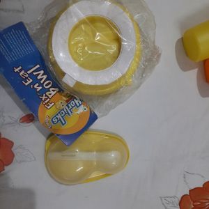 Baby Feeding Bowl And Box With Spoons