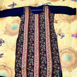 Blue Printed Kurti