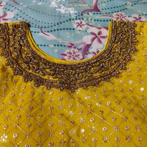 Yellow Sharara Dress