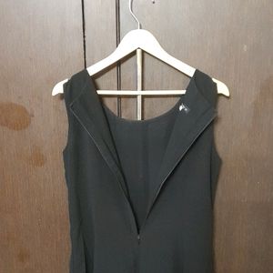 Korean Black Midi Dress