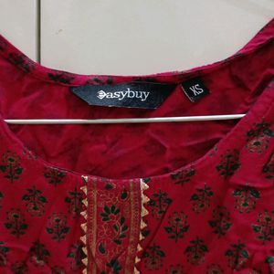 Red Tunic Top