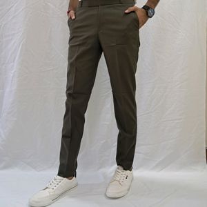 Kaulin 1059 Men's Brownish Grey Formal Trouser