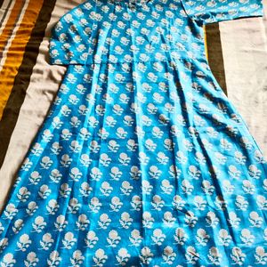 Daily Wear Sky-blue Kurti