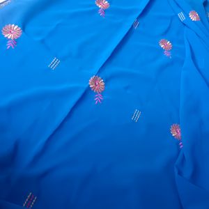 Blue Silk Saree