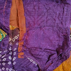 Bandhani Sari With Blouse