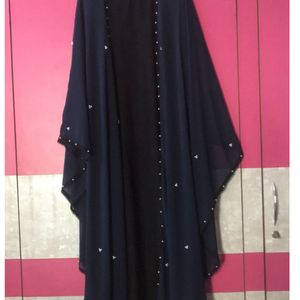 Black And Blue Abaya