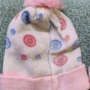 Set Of Three Woollen Caps, 3-9 Months, Boys And Gi