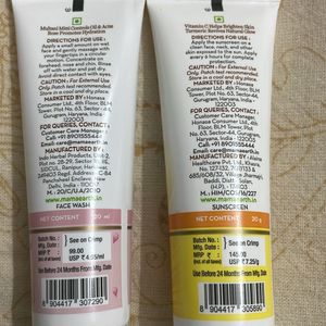 Mamaearth Multani Mitti Facewash And Sunscreen