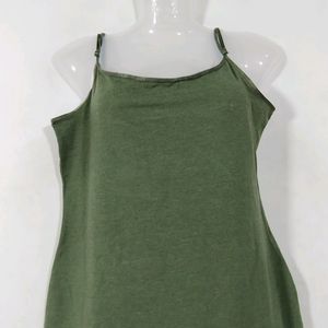H&M Olive Green Western Dress (Women)