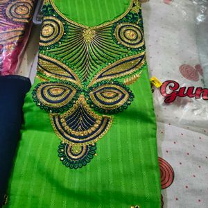 Squen Self Designer Dress Material 3 Pics