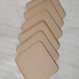 Coasters. MDF. Set Of 6