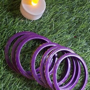 Golden And Purple Bangles💜✨️