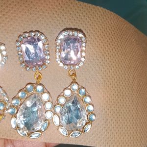 Hand Made Kundhan Earrings