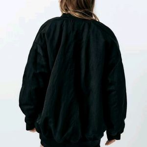 ZARA Oversized Nylon Bomber Jacket (New with tags)