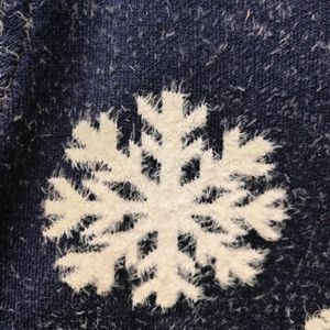 Snowflakes Blue Woollen Sweatshirt