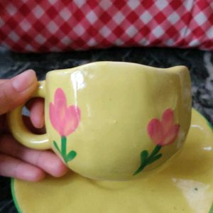 Yellow Spring Ceramic Cup