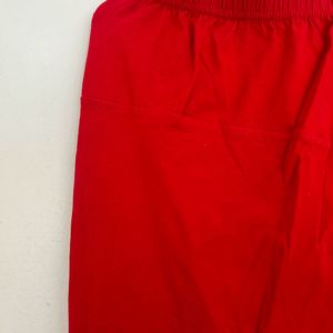 Comfort Lady Cotton Leggings | Free Size | Red