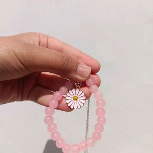 Combo Of Pink Bracelet And Necklace