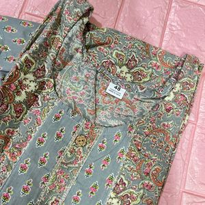 Cotton kurta pant set (Size-46)