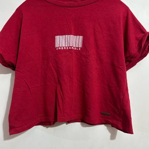 Red Crop Tshirt