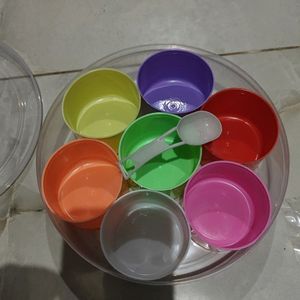 7 Pcs Masala Dani All Type Used With Container