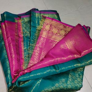 New Soft Pattu Saree With Unstitched Blouse Piece