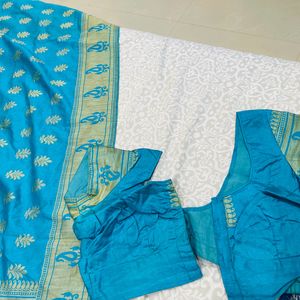 Beautiful Blue Saree