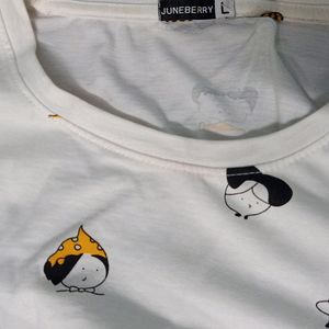 Juneberry , Size -L Cotton T Shirt