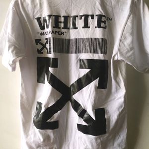 White Wallpaper Graphic Tshirt