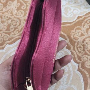 Beautiful Maroon Small Sling Wallet