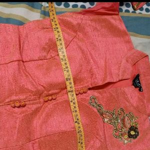 Once Worn Peach Full Blouse