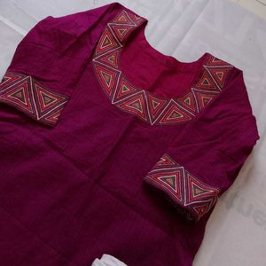 Kurti Plazo Set (4 Inch Margin)